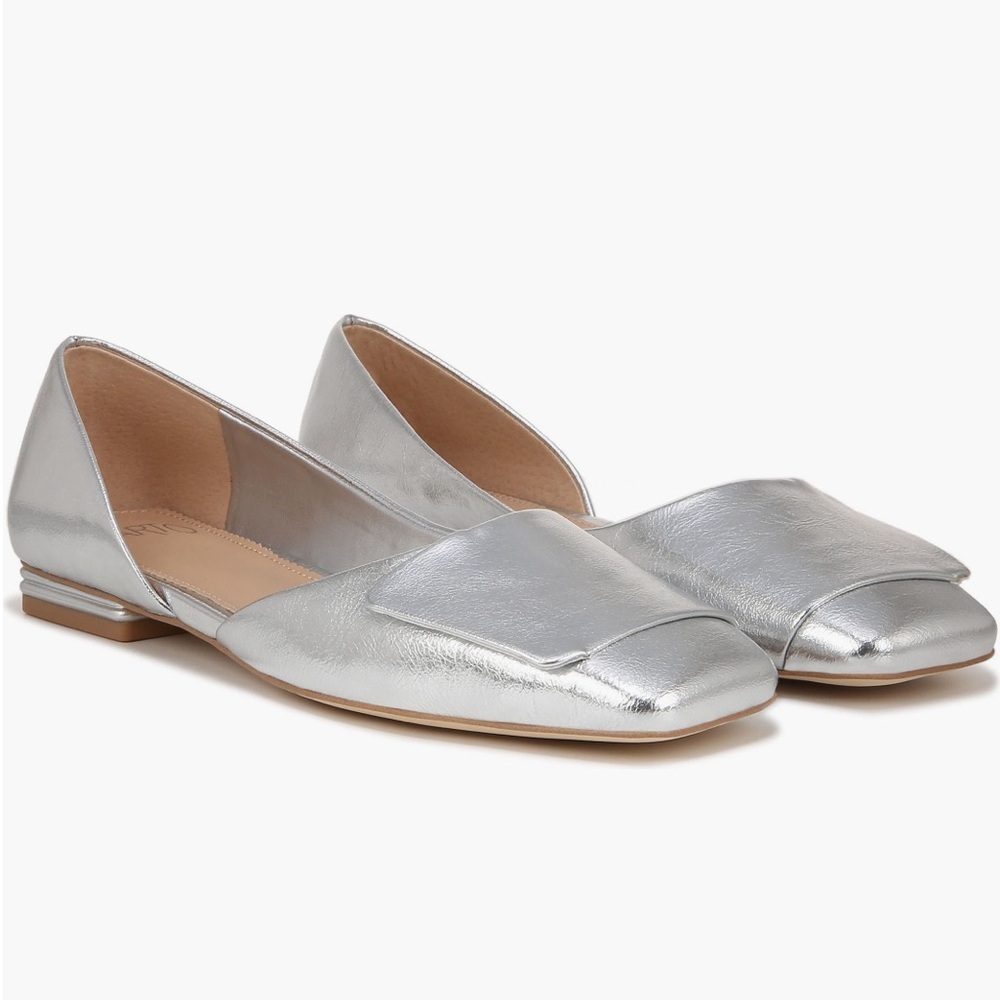 SARTO by Franco Sarto - Tracy Half d’Orsay Ballet Flat in Silver